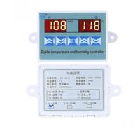 ABS Digital Thermostat Hygrometer Dual Mode Heating Cooling(12V) | LCD screen, -20 to 80C range, 1-99%RH monitoring, clear data view, easy reading day or night