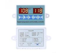 ABS Digital Thermostat Hygrometer Dual Mode Heating Cooling(220V) | LCD screen, -20 to 80C range, 1-99%RH monitoring, clear data view, easy reading day or night