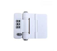 ABS Drawer and Cabinet Lock with Double Button Password System for Refrigerator and Household Security Multi Use Lock (White (password))