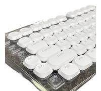 ABS Dual Colour Transparent Chocolate Mechanical Keycap Set 112 Keys | 6mm Ultra-Thin Profile, Low Cross Axis Switch, Customisable Layouts, Clear Translucent Design, Multiple Size Options