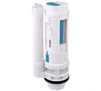 ABS Dual Flush Flapper for Split Toilets Full and Half Flush Operation Adjustable Water Volume Regulator Fits Drain Diameters 6.0 to 7.5 Centimeters (Split 25CM)