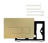 ABS Dual Flush Toilet Tank Button Panel For Concealed Cisterns, Compatible For Geberit Sigma01 Sigma20 Sigma30 Sigma50 UP300 UP320(Gold)