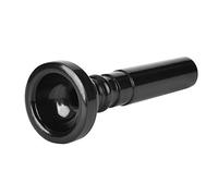 ABS DURABLE FRENCH HORN TRUMPET MOUTHPIECE MUSICAL INSTRUMENT ACCESSORY FOR PRIMARY AND PROFESSIONAL PLAYERS WHITE AND BLACK (Black)