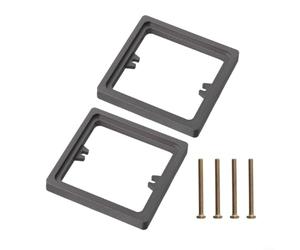 ABS Electrical Outlet Extender 1 Gang Square Spacer(Gray)