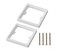 ABS Electrical Outlet Extender 1 Gang Square Spacer(White)