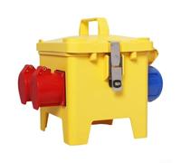 ABS Electrical Socket Box 32A 16A Multi Outlet for rcd Protected(PHLTD-P01) | 32A industrial output, IP54 waterproof rating, portable handle design, fits construction sites, safe power delivery