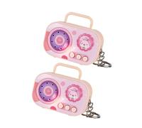ABS Electronic Retro Cassettes Keychain Portable Voice Recorder Toy 4 Color Choices Collectible Gift Voice Recorder Keychain