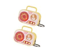 ABS Electronic Retro Cassettes Keychain Portable Voice Recorder Toy 4 Color Choices Collectible Gift Voice Recorder Keychain