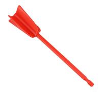 ABS Epoxy Mixer Paddle for, Resin & Ceramic Glaze - Spiral Blade Stirrer Attachment Compatible with Drills - 16.5 x 3.5 cm -(Red)