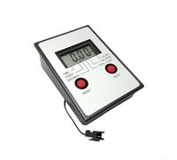 ABS Exercise Bike Monitor for Stationary Bikes, Rowing Machines - LCD Speedometer Display with Time, Speed, Distance, Calories - Silver/Black