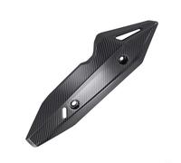 ABS Exhaust Pipe Cover for Click 150/125 Motorcycle Heat Insulation Part Provides Protection and Stylish Appearance for Compatible Models (carbon fiber)