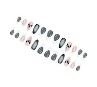 ABS Fake Claw Cats Eye French Style Shiny Nail Press 24 Pcs Gothic Shape Multiple Size Gothic Edge Nail Press