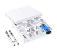 ABS Fiber Junction Box 86mm Wall Plate Heat Dissipation Ventilation Included Fiber Box