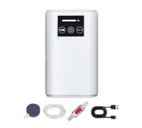 ABS Fish Tank Oxygen Pump Auto Restart Power Failure | Auto power-off restart safety, prevents fish suffocation during outages, for durable ABS shell construction