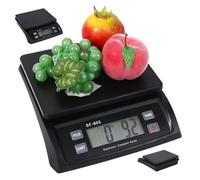 ABS Food Weighing Scales, 30kg/66lb Digital Kitchen Scales with LCD Display and Counting/Tare Function, G/Oz/Lb/Kg, Battery-Operated Kitchen