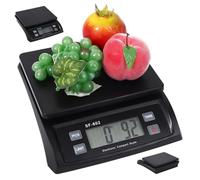 ABS Food Weighing Scales 30kg/66lb Digital Kitchen Scales with LCD Display and Counting/Tare Function G/Oz/Lb/Kg Battery-Operated for Baking Cooking.