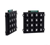 ABS for 4x4 Keypad Module 16 Buttons Black 2pcs ABS for 4x4 Keypad | for durable ABS plastic housing, black finish, resistant, suitable for workshop environments