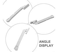 ABS for Window Safety Lock Clamp with Screws Child Protection Stopper for UPVC Aluminum Wood Windows Doors Adjustable Angle Ventilation White