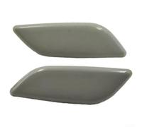ABS Front Bumper Headlamp Washer Jet Cover Left Right Set | for perfect fit for mazda 3 Axela 2014-2016, protects internal nozzles from dust and debris, easy for snap-on install