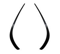 ABS Front Bumper Spoiler Fog Light Grille Trim For Benz For CLS Class C218 X218 For AMG 2014-2017 Line Canard Splitter Front Diffuser(Carbon look)