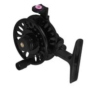 ABS Front Drag Fishing Reel for Ice Surfaces and Rivers | Lightweight Black Design, Adjustable Performance, for Anglers and Beginners on Freshwater or Saltwater