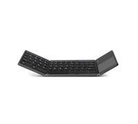 ABS Gaming Keyboard Portable Foldable Rechargeable 64 Keys Bluetooth-compatible Computer Tablet Cellphone Keypad Dark Gray