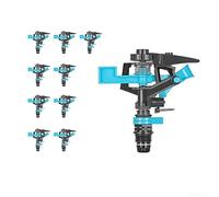 ABS Garden Sprinkler 360 Degree Rotation No Power Needed | Full coverage, 24m diameter reach, even water distribution, automatic hydraulic spin, no electricity required