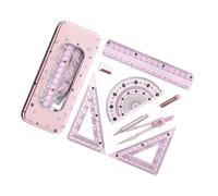 ABS Geometry Tools Kits Including Compasses Ruler Protractors for Accurate Technical Drawings and Homework Assignments Multipurpose Measuring Kits