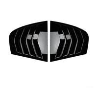 ABS Gloss Black Side Glass Shutter Cover 2pcs for BMW E90 3 Series 320i 330i For M3 2005-2011 Rear Door Vent Louver Trim