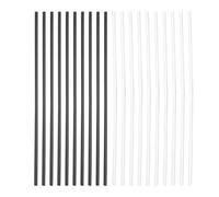 ABS Guitar Side Dot Position Markers White and Black 2mm Diameter 100mm Length 20 Pieces Replacement for Guitar and Bass Fingerboard Upgrades Beginners Professionals