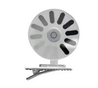 ABS Hair Band Headband with Techno Symbol - Fun Head Accessory for Clip-on - Suitable for Everyday Use and Stable (Black) - Perfect for Carnival, Trade Fair and Photo Studio