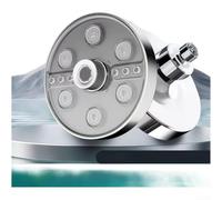 ABS Handheld Shower Head 5 Spray Settings Black(Bright Silver)