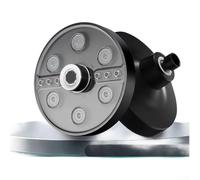 ABS Handheld Shower Head 5 Spray Settings Black(Elegant Black)