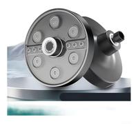 ABS Handheld Shower Head 5 Spray Settings Black(Gray)
