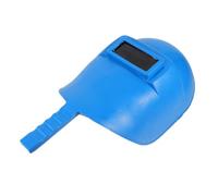 ABS Handheld Welding Mask Blue Shield for Welders Clear View | Lightweight face cover, guards against sparks and splashes, suited to argon arc and electric welding, portable grip design