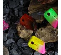 ABS Hard Bait 4.2cm Square Bill Rattle Noise(5-Color Mix) | Square bill design, tight wobble, structure deflection, 4.2cm length, 7.2g weight