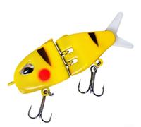 ABS Hard Crankbait 60mm Multi-Section Jointed Bait(Yellow)