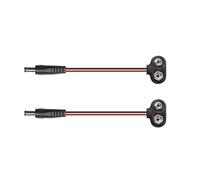 ABS Hard Shell Battery Clip Tester T/I Shped DC5521 Universal Connector Secure Conductivity Test High Compatible Wire Tester for Various Devices