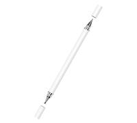 ABS Head Capacitive Pen 14x1x1cm Black/White/Gold - 2-in-1 Touch Screen Disc Tip For Smartphone Tablet, Pen For Paper Writing & Drawing