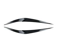 ABS Headlight Eyebrow Eyelid Cover Decor Trim Compatible With M/W X1 F48 2016 2017 2018 2019 2020 Carbon Fiber/Glossy Black(Carbon Fiber Look)
