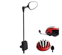 ABS Helmet Rear View Mirror Cycling 60 Degrees Adjustable Safety Mirror Wearable for Mountain Bike Helmet Cycling Safety