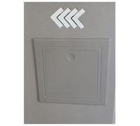 ABS Hinged Access Panel Cover, Push Latch Wall Inspection Door for Pipes | Thick ABS Panel；Adhesive Backing, Side-Hinged；for Bathroom, Ceiling, Pipe Access(150X200mm)