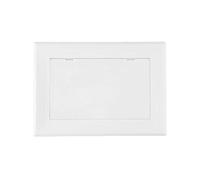 ABS Hinged Inspection Port, White Push-Type Access Panel for Wall, Detachable Door for Water Valve Gas Meter, 100x150mm to 300x300mm