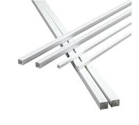 ABS Hollow Square Tube, 20 Pcs ABS Hollow Square Tubes White 3mm-10mm 25cm Or 50cm(25cmx8x8mm)