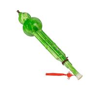 ABS Hulusi In Key Of C Chinese Gourd Cucurbit Flute Green Color Wind Instrument With Hard Carrying Case
