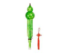 ABS Hulusi In Key Of C Chinese Gourd Cucurbit Flute Green Wind Instrument With Hard Carrying Case