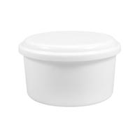 ABS Ice Cube Mold Box with Cover for Home Crusher Machine, White | Smooth Burr-free Surface, Spill-resistant Design, Easy Freezer Storage, Stacks Neatly for Cold Drinks, Ice Bath Preparation
