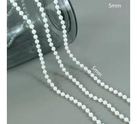 ABS Imitation Pearl Round Beads String Chain Garland Wedding Party Decoration DIY Clothing Accessories Jewelry Making 3meter