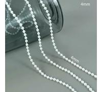 ABS Imitation Pearl Round Beads String Chain Garland Wedding Party Decoration DIY Clothing Accessories Jewelry Making 3meter