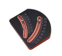 ABS Inclinometer for Boats - 15-90 Degrees Dual Scale Tilt Gauge with Mounting Holes, Compact Level for Sailboats, Yachts, Fishing Boats and Woodwor